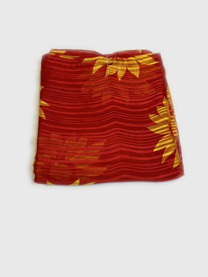 TikTok Viral Saree – Red and Golden